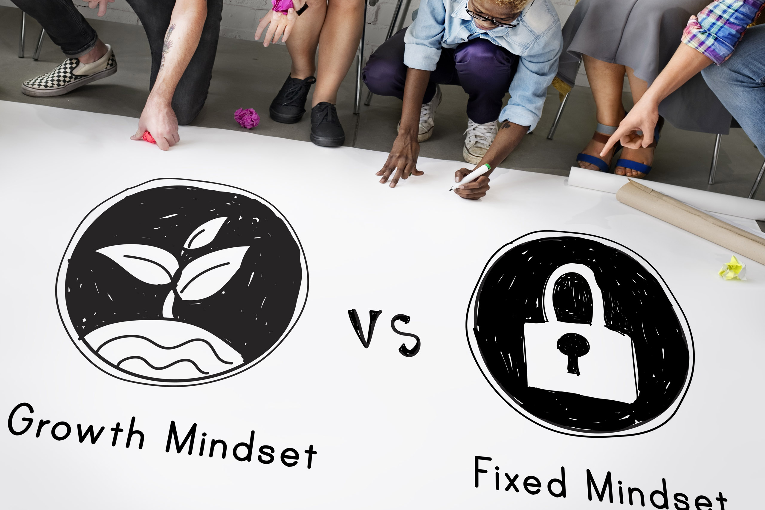 Mindset,Opposite,Positivity,Negativity,Thinking,Concept